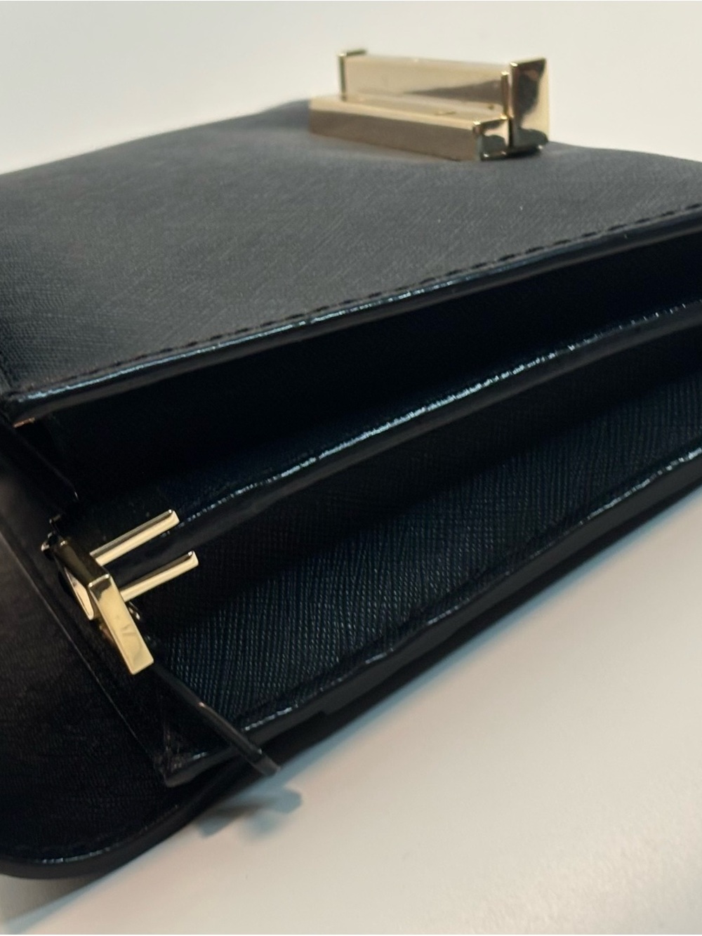 KATE SPADE ($258) Make It Mine Camila Black Saffiano Leather Crossbody Bag AUTH - Picture 15 of 16